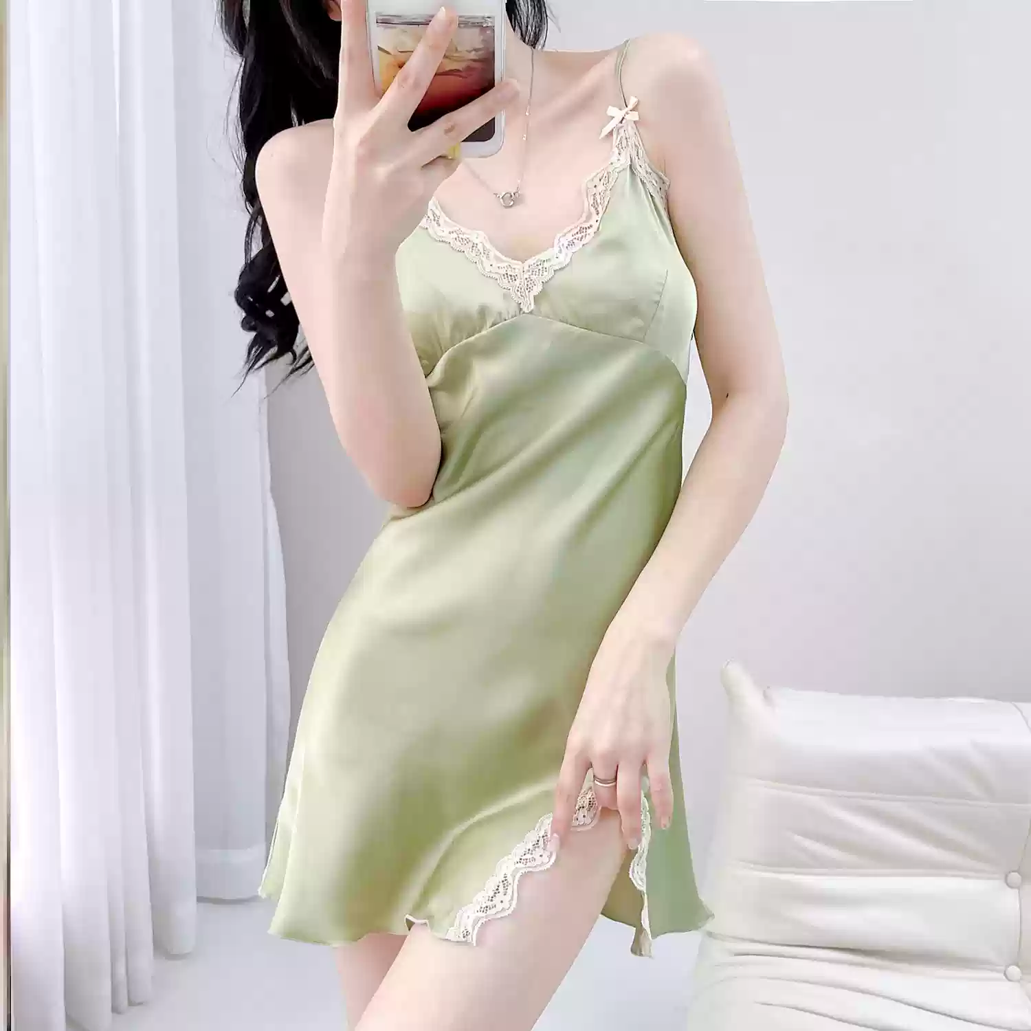 睡衣女款2025新款夏性感純欲冰絲吊帶帶胸墊睡裙睡袍套裝網(wǎng)紅款-淘寶網(wǎng)