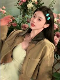 舍舍早起了吗：妈妈我见到刘亦菲了 #春日穿搭 #今天穿什么 #刘亦菲