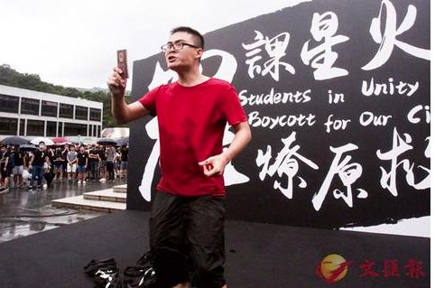 手撕香港暴徒黑旗，内地学生高喊“我是中国人”！