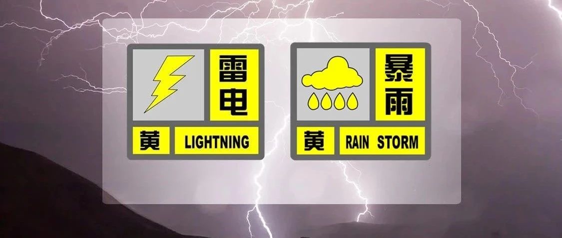 暴雨预警升级为黄色！目前本市“双黄”预警高挂