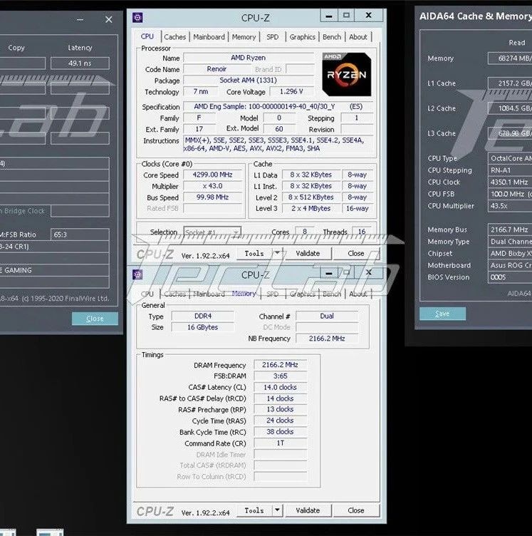 AMD R7 4700GE 8 核 APU 测试出炉，内存延迟低于 50ns