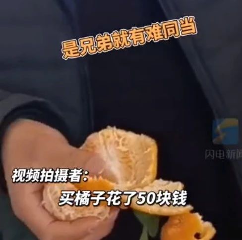 狠人！4男子在机场半小时吃完60斤橘子，原因让人哭笑不得