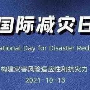 【2021国际减灾日 】 “构建灾害风险适应性和抗灾力”