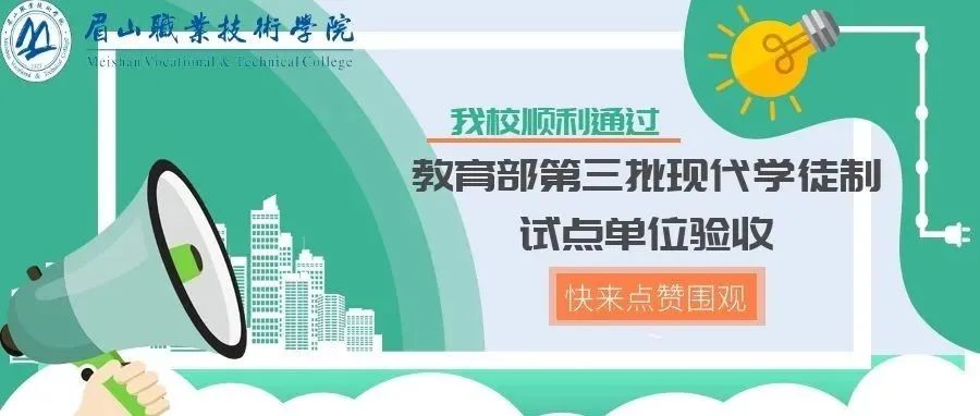 我校顺利通过教育部第三批现代学徒制试点单位验收