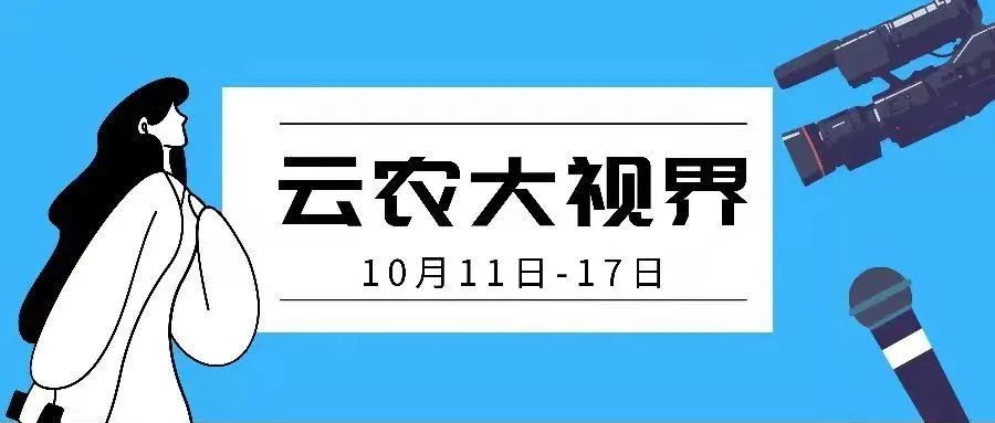 云农一周大视界（10月11—17日）