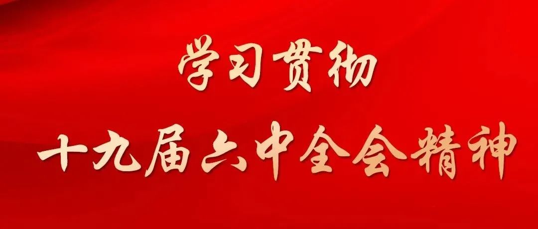 学习贯彻十九届六中全会精神