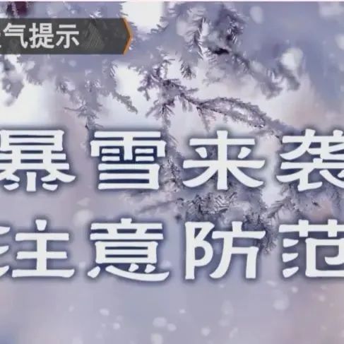 @大庆医专师生 暴风雪强势来袭，请大家注意防范气象灾害！