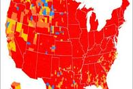 触目惊心！美国疫情地图全红，陷入“巨大灾难”级……