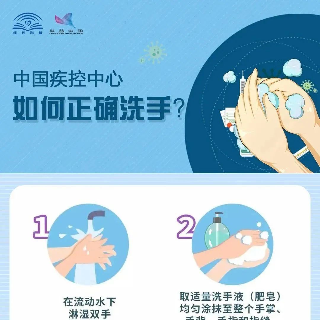 防疫知识|中国疾控中心提示：如何正确洗手？