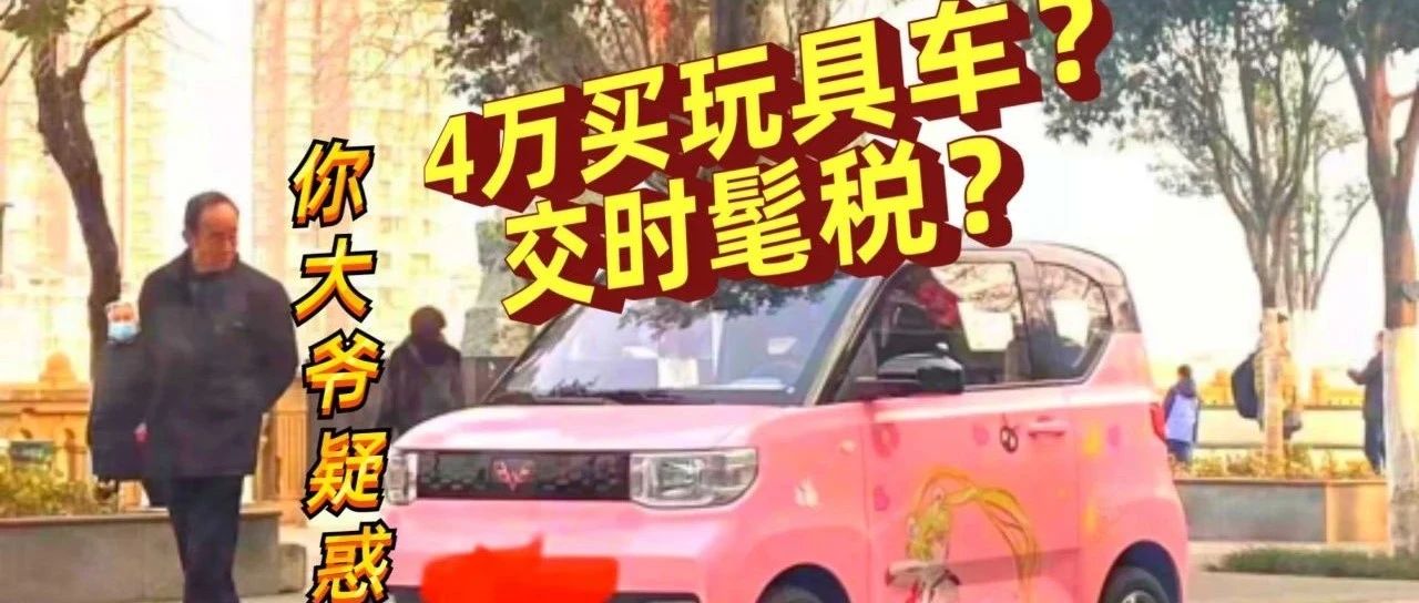 花4万买五菱宏光“玩具车”，路边大爷疑惑“交时髦税”？