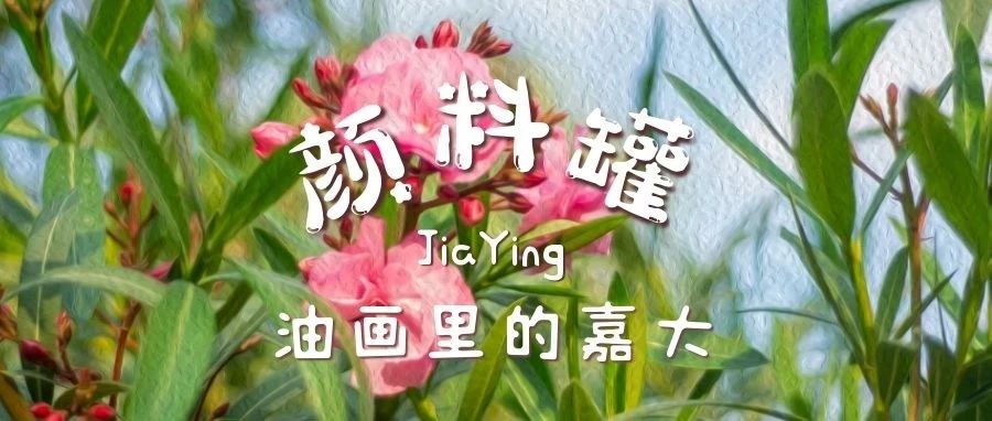 油画里的嘉大|今日有雨，像是谁打翻了校园的颜料罐