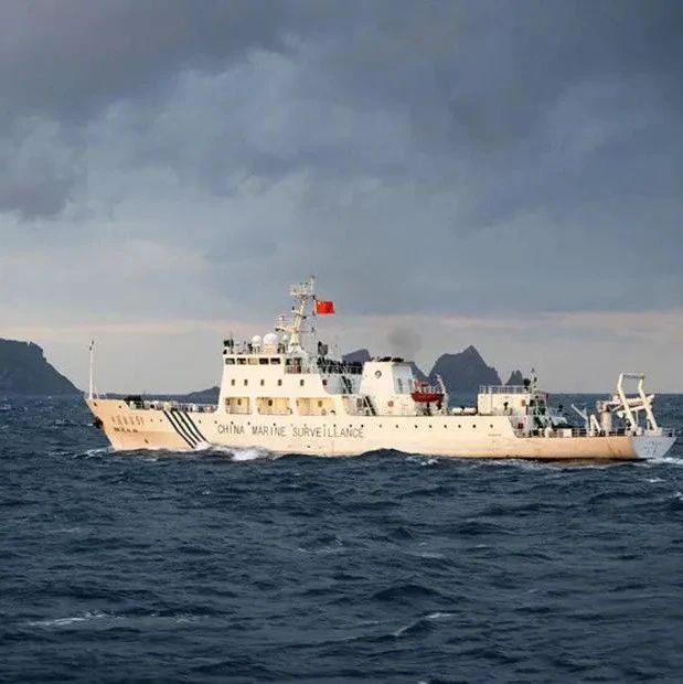 今天，中国海警舰艇编队在我钓鱼岛领海巡航！