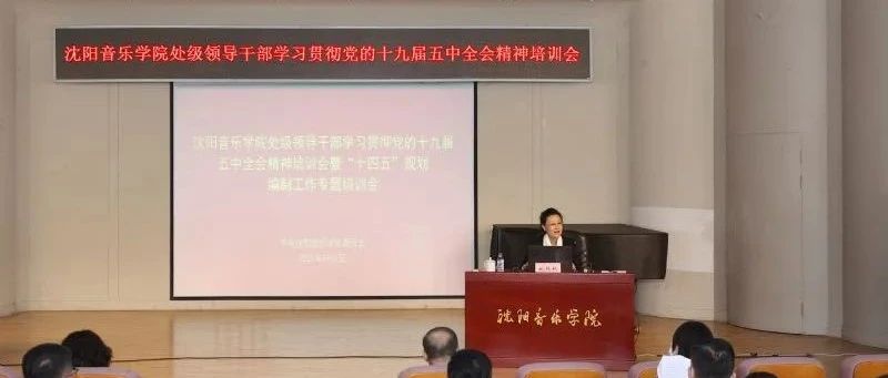 学院召开处级领导干部学习贯彻党的十九届五中全会精神暨“十四五”规划编制工作专题培训会