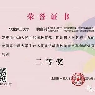 喜讯！我校在全国第六届大学生艺术展演活动中获奖