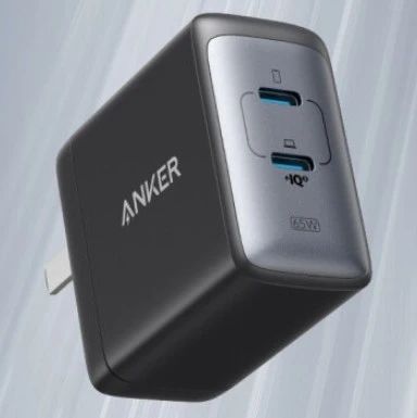 Anker 65W 2C 口氮化镓充电器开售：239 元，功率盲插功能