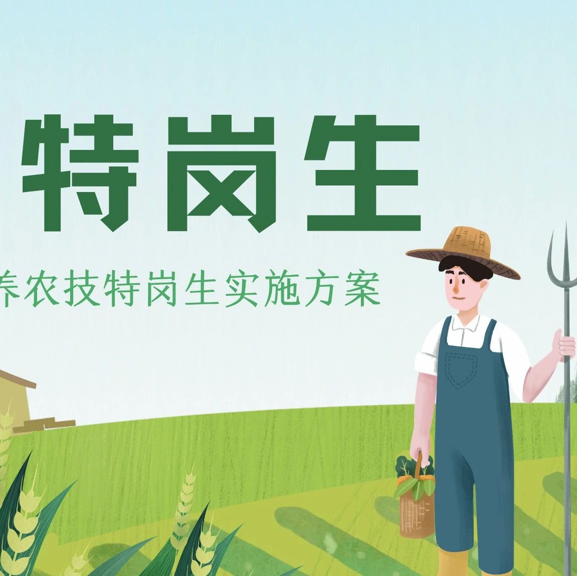 一图读懂湘西州2021年定向招录培养农技特岗生实施方案