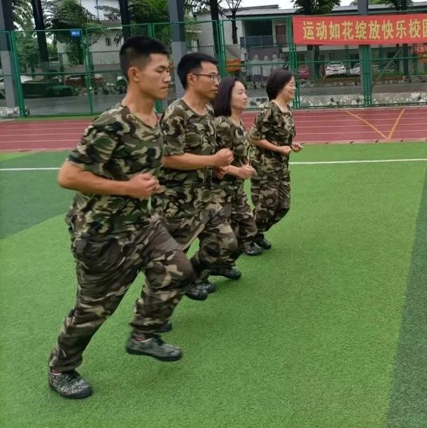 乐山市旅游学校 嘉州卫生职业学校圆满完成教师军事集训