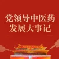 党领导中医药发展大事记⑨：中医药发展上升为国家战略