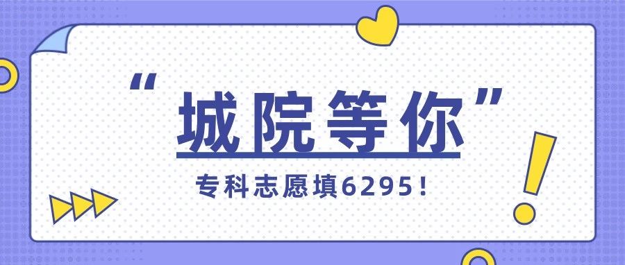 郑州城市职业学院（代码6295）普通专科8月17日征集志愿