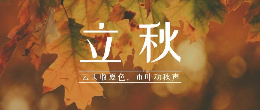 二十四节气⑬ | 立秋：云天收夏色，木叶动秋声