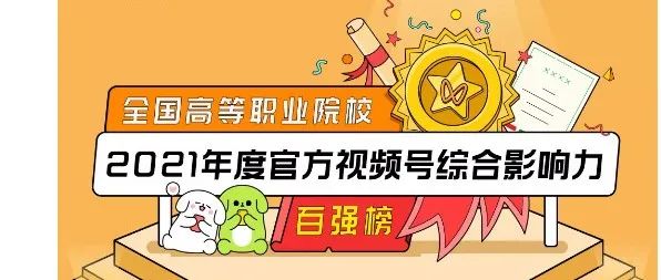 喜报|贵州装备制造职业学院荣登“全国高等职业院校2021年度官方视频号综合影响力百强榜”