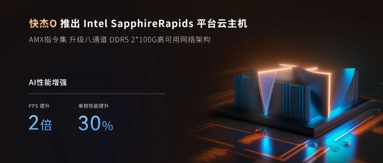 快杰O型云主机 Intel SapphireRapids平台推出，打造更强大的云计算体验！