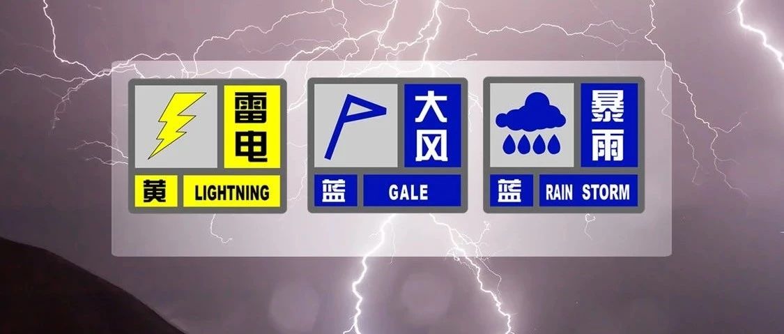 暴雨蓝色预警发布，目前上海“两蓝一黄”预警高挂！全市启动防汛防台四级响应行动
