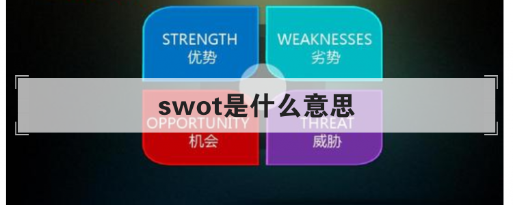 swot是什么意思？