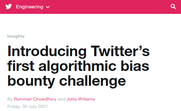 Twitter发起新的赏金项目 为图像裁剪算法纠偏