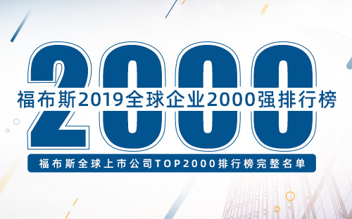 福布斯2019全球企业1-1000强名单