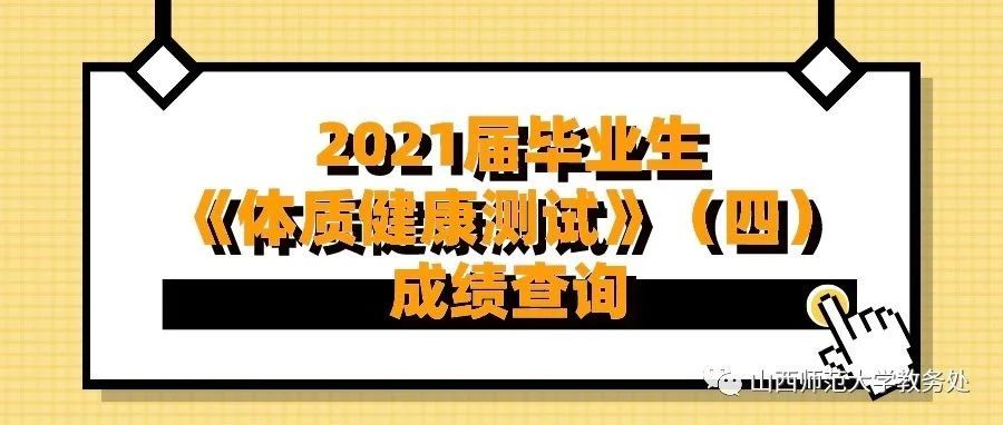 2021届毕业生《体质健康测试》（四）成绩查询