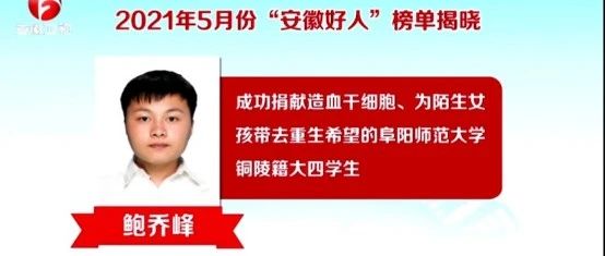 我校学子当选“安徽好人”