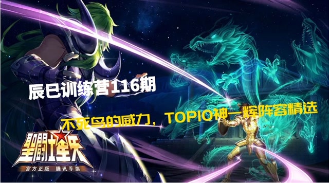 辰巳训练营116期—不死鸟的威力，TOP10神一辉阵容精选