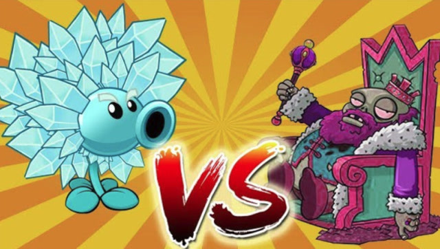 PVZ动画：会喷火的寒冰射手 VS 国王僵族部队