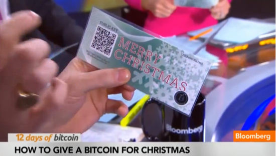 新闻主播展示比特币圣诞礼物二维码 立即被盗