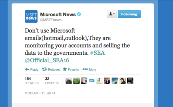 叙利亚电子军再黑微软，呼吁用户停用微软电子邮件服务