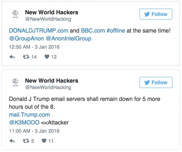 美总统候选人Donald Trump的竞选网站遭DDoS攻击