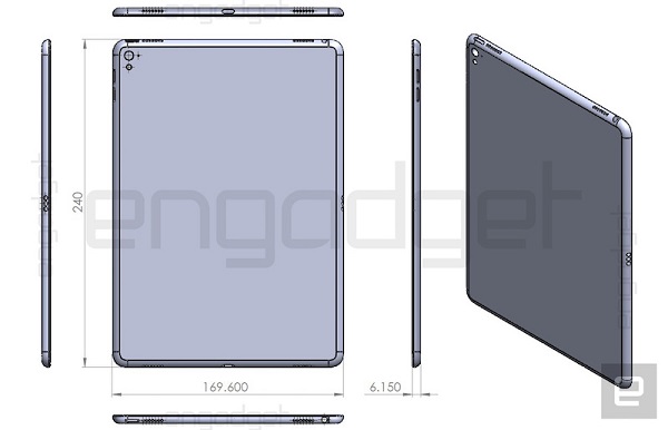 疑似iPad Air 3设计草图曝光：大小尺寸与iPad Air 2几乎一致