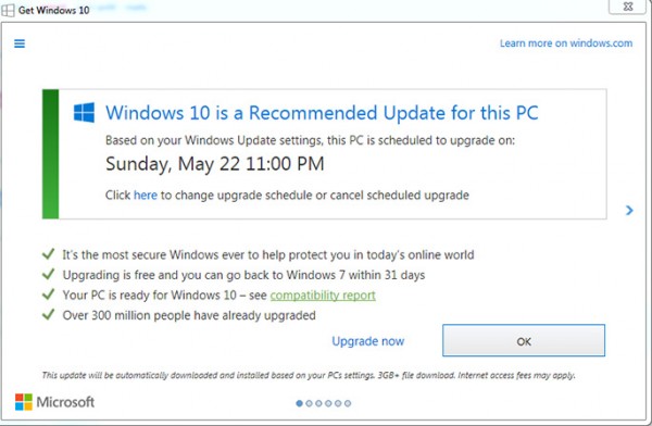 Windows 10强制升级令安全更新失信 用户宁完全关闭防升级