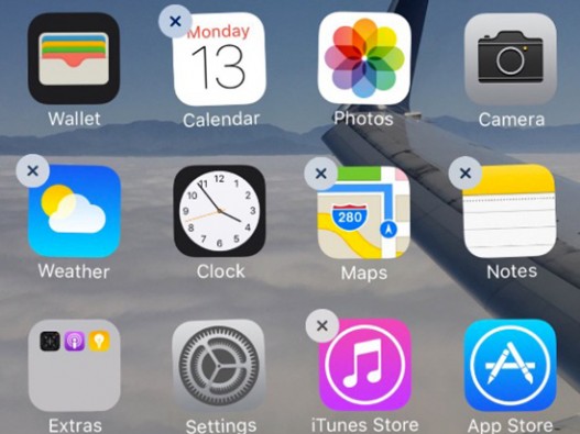 苹果iOS 10卸载原生App只是“删除快捷方式”？