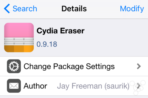 Cydia之父越狱解除工具更名为Cydia Eraser