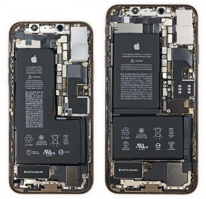 拆解发现iPhone配备异形电池 XS Max拥有全新电源管理芯片